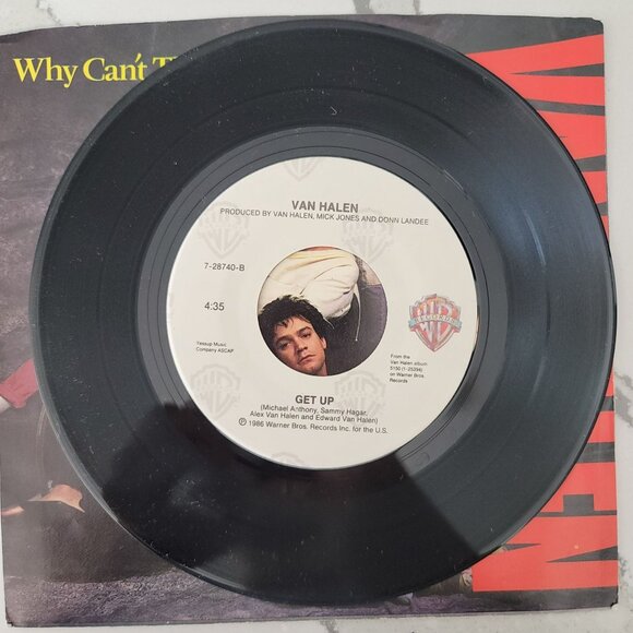 Van Halen Why Can't This Be Love /Get Up 7" Vinyl record Single 80s rock vintage - Picture 3 of 4